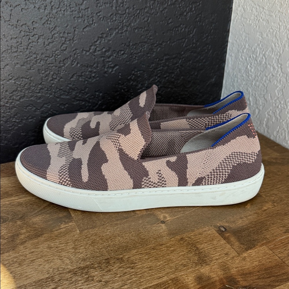 Rothy's Brown and Tan Camouflage Sneakers - Picture 2 of 9